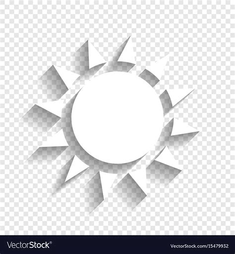 Sun sign white icon Royalty Free Vector Image - VectorStock