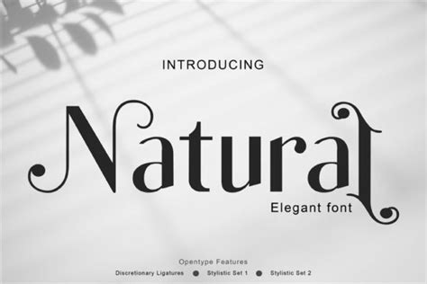 Natural Font - Free Font