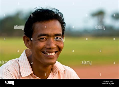 Man, Laughing, Portrait, Khmer, Cambodia, Southeast Asia Stock Photo - Alamy