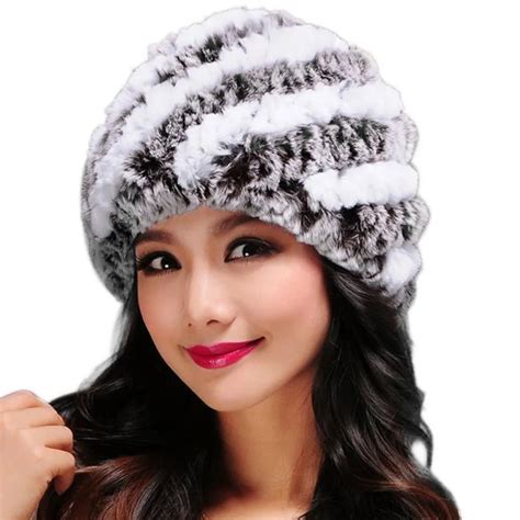 Winter Women Hats Warm Casual Caps Faux Fur Female Skull Beanies 2018 ...