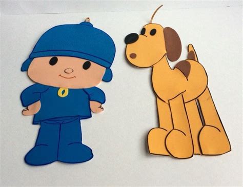 Pocoyo and Loula set of 2 wall decoration. Toons of discovery