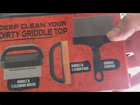 Cleaning the Griddle: A Review of the Blackstone Griddle Cleaning Kit | How to clean brick ...