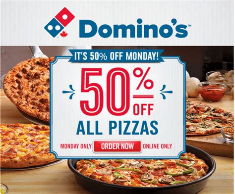 Domino’s Pizza Canada Coupon Code: Save 50% Off All Pizzas and Breads ...