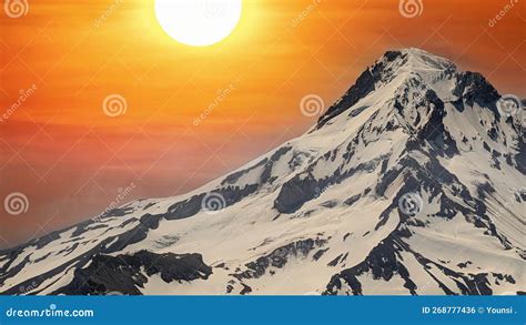 Mt. Hood summit stock photo. Image of united, plant - 268777436