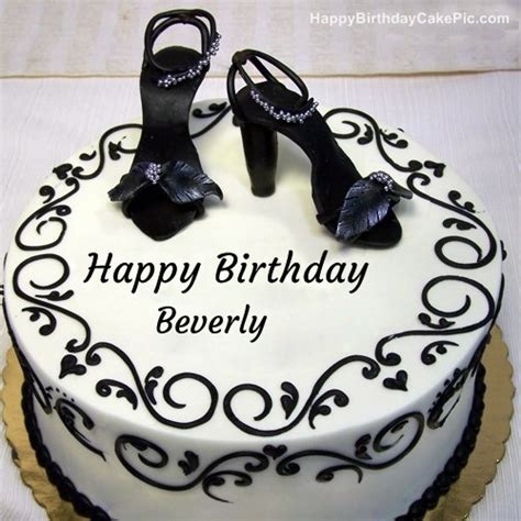 Fashion Happy Birthday Cake For Beverly