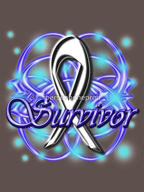 "Lung Cancer Survivor Ribbon" T-shirt for Sale by persephoneprod | Redbubble | cancer t-shirts ...