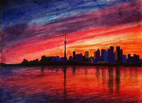 Toronto Skyline Drawing by Fariz Kovalchuk