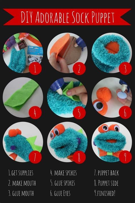 Make Your Own Adorable DIY Monster Sock Puppet | Diy sock puppets, Sock ...