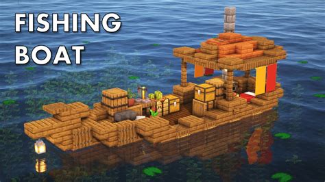 Minecraft Fishing Boat