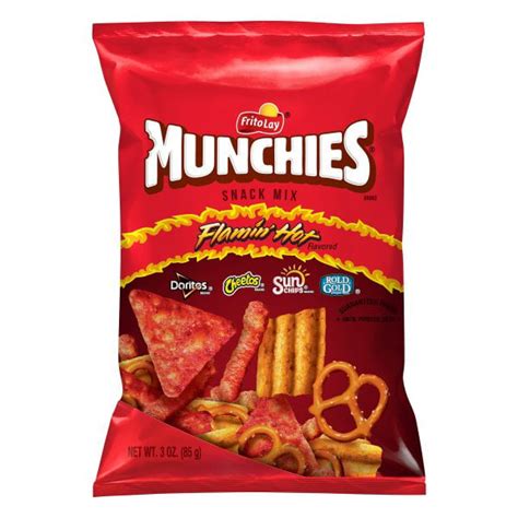 Munchies Flamin' Hot Snack Mix 3 oz. Bag - Walmart.com