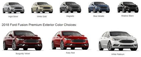 2018 Ford Fusion Color Choices | Heritage Ford