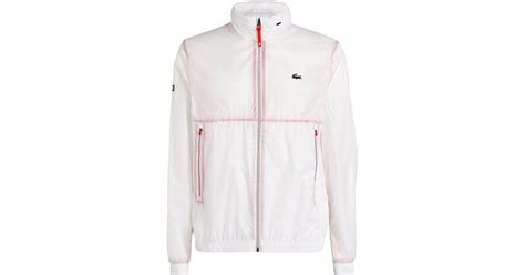 Lacoste X Novak Djokovic Tennis Jacket in White for Men | Lyst