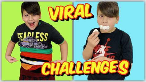 ΔΟΚΙΜΑΖΩ ΤΑ ΠΙΟ ΑΣΤΕΙΑ FAMOUS VIRAL YouTube CHALLENGES Famous Toli ...