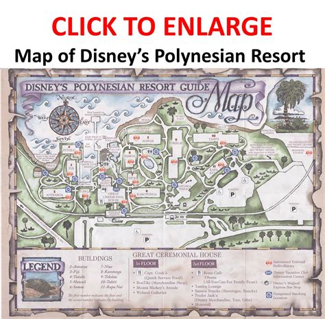 Polynesian Resort Disney World Map - Map