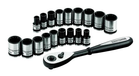 Craftsman 19 pc. Universal 1/4-in. Dr. Socket Wrench Set