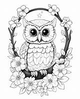 Cute Owl Printable Coloring Pages sketch template