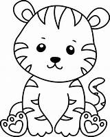 Baby Tiger Coloring Pages sketch template