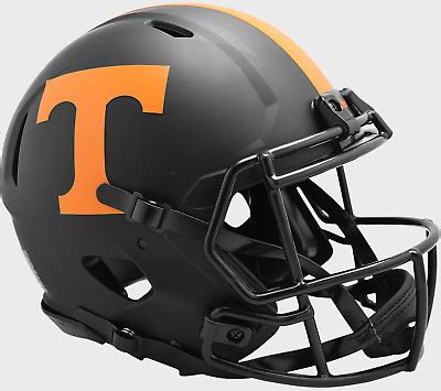 TENNESSEE VOLUNTEERS NCAA Riddell SPEED Authentic Football Helmet BLACK ...