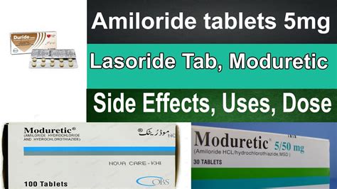 Amiloride - Lasoride tablet uses in urdu, - Moduretic tablet, Duride ...