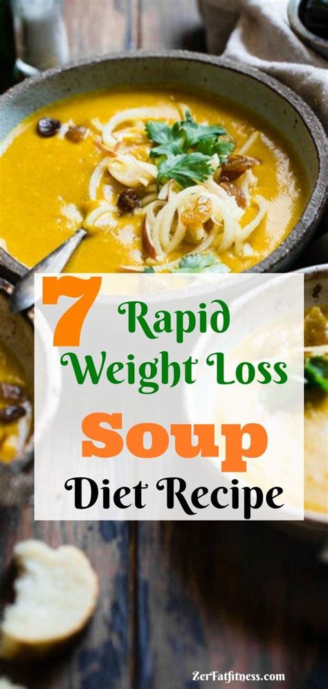 7 Rapid Weight Loss Soup Diet Recipe That Works - Zerofatfitness