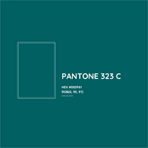 PANTONE 323 C Complementary or Opposite Color Name and Code (#005F61) - colorxs.com