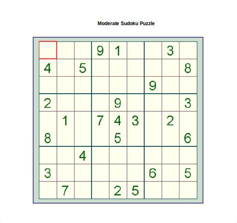 15+ Word Sudoku Templates Free Download | Free & Premium Templates