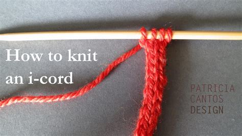 How to knit an i-cord - YouTube