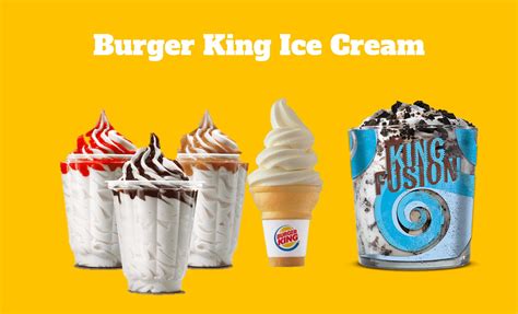 New Burger King Ice Cream Menu 2024 - BK MENU