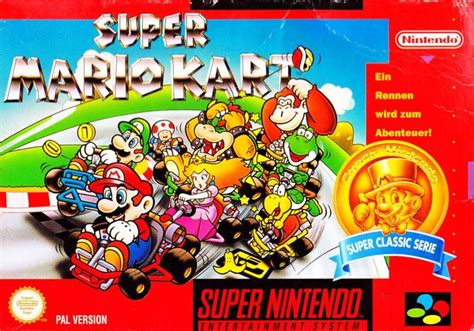 Super Mario Kart (1992) SNES box cover art - MobyGames | Super mario kart, Mario kart, Super mario