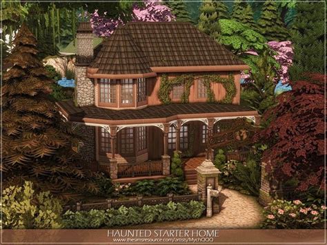 Sims 4 — Haunted Starter Home by MychQQQ — Lot: 30x20 Value: $ 17,713 Lot type: Haunted House ...