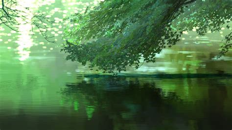 Makoto Shinkai, Anime, Trees, Green, The Garden of Words Wallpapers HD / Desktop and Mobile ...