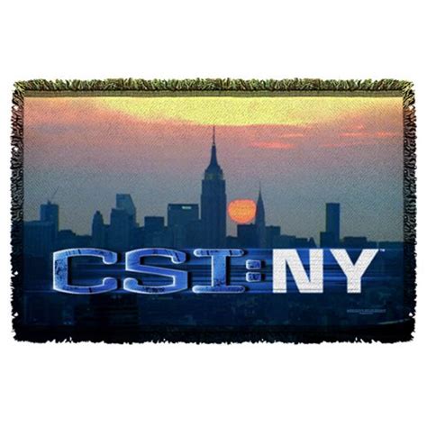 CSI: New York City Logo Woven Tapestry Throw Blanket