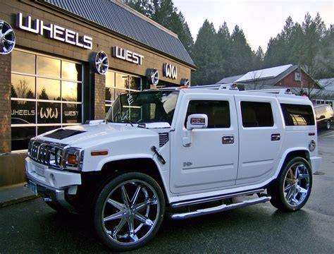 DUB Big Homie 8 Lug Chrome Dub Hummer H2 Wheels Package | 28 Inch 20 ...