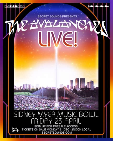 SECRET SOUNDS presents THE AVALANCHES LIVE