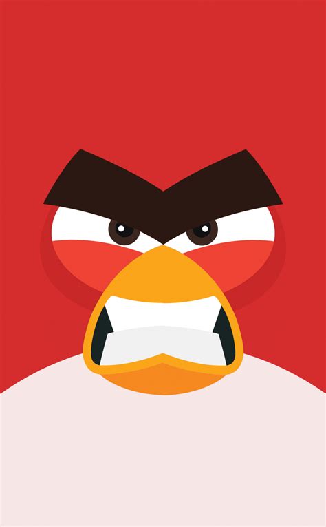 Download wallpaper 950x1534 angry birds, red, minimal, iphone, 950x1534 hd background, 27261