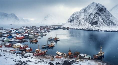 Iceberg in Polar Regions, Arctic Icebergs Scene, Ice Lake with Icebergs ...