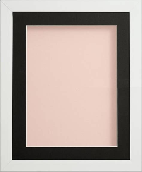 Radcliffe Box Frame White with Pink Backing Board A3 (19x13) frame with ...