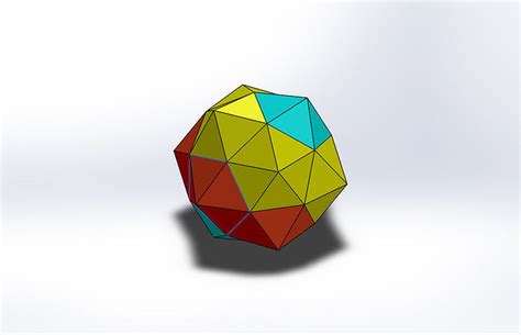 Icosahedron polygonal egg 3D model 3D printable | CGTrader