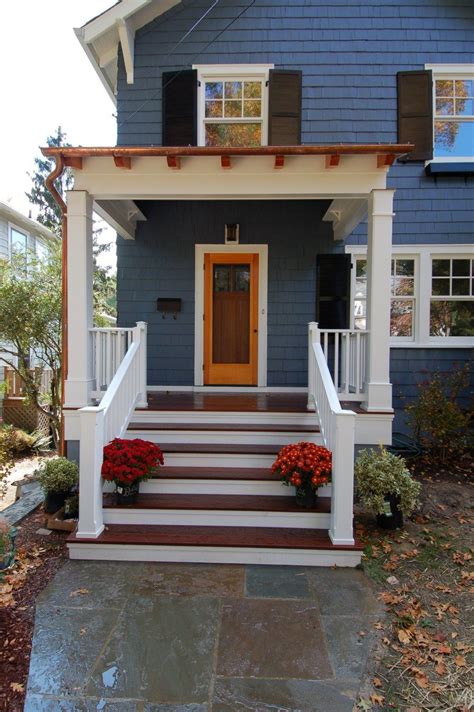 Awesome Small Front Porch Design Ideas (11) | Front porch steps, Porch design, Porch design ideas