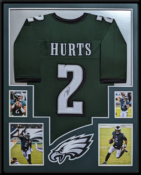 FRAMED PHILADELPHIA EAGLES JALEN HURTS AUTOGRAPHED SIGNED JERSEY JSA COA - Tennzone Sports ...