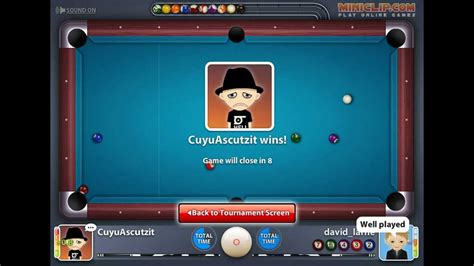 Miniclip 8 ball Pool multiplayer awards - 100 Tournament Wins - YouTube