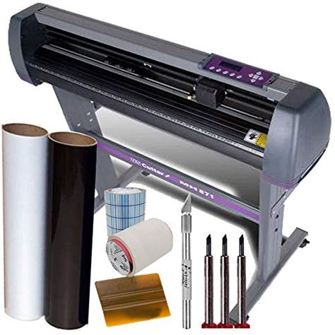 USCutter MH 34" Vinyl Cutter Plotter Bundle Sign Making Kit w/Software, Vinyl, Tape, Blades ...