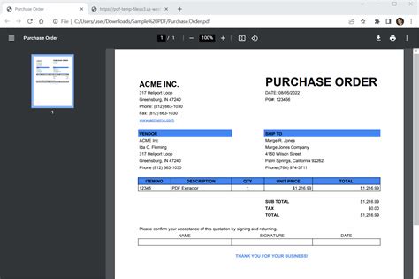 How to Parse Purchase Order with PDF.co Web API using PHP - PDF.co