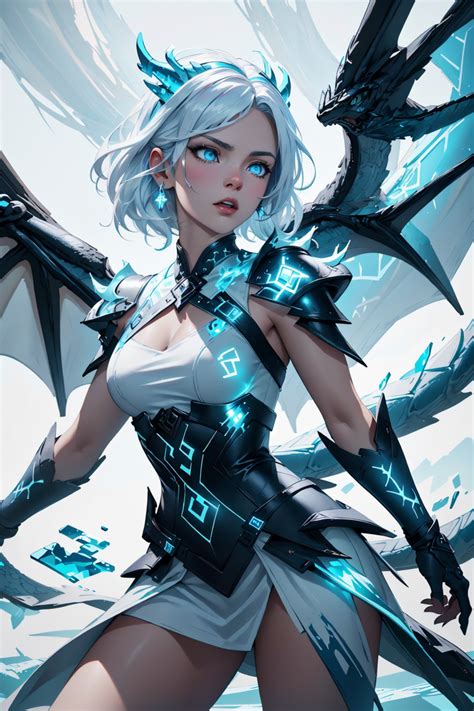 Ice woman dragon - SamMelk's Ko-fi Shop - Ko-fi ️ Where creators get ...