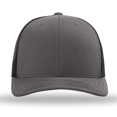 Richardson Charcoal/Black Recycled Trucker Cap