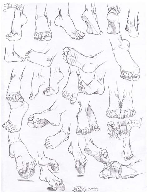 Feet Drawing Reference and Sketches for Artists