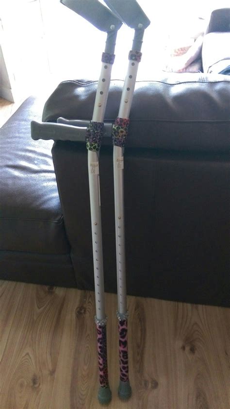 Decorated crutches... | Decorated crutches, Crutches, Forearm crutches