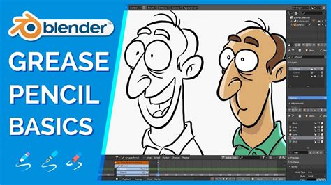 Learn Grease Pencil 2D Animation in Blender 2.8 Alpha 2 - YouTube