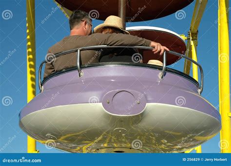 Couple on a Ferris Wheel stock image. Image of ride, vacation - 256829