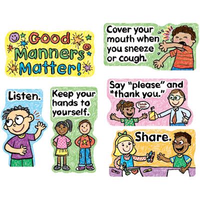 good manners for preschool - Clip Art Library